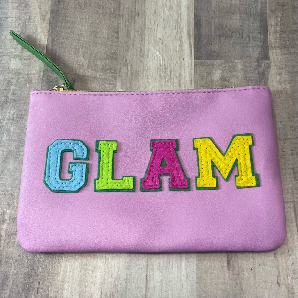 AUGUST 2024 Ipsy GLAM Bag Makeup Bag Pouch ONLY - GLAM Spellout